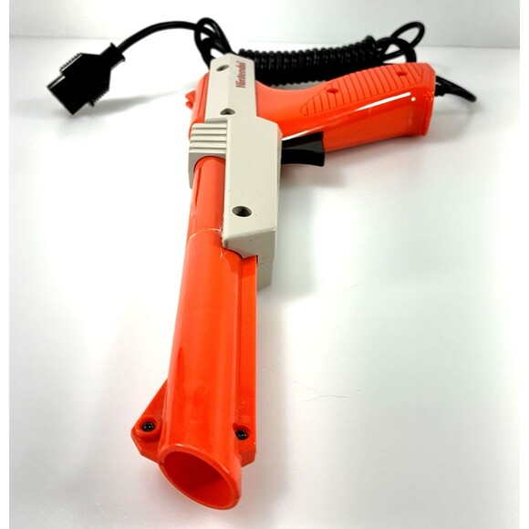Authentic 1985 Nintendo Zapper Orange Wired Light Gun NES-005 Tested - Picture 13 of 14